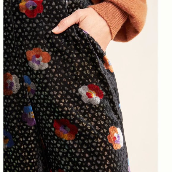 NWT anthropologie pasquette velvet wide-leg pants - Picture 3 of 14